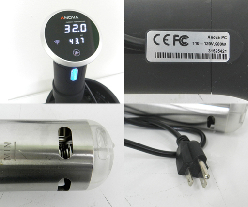 ANOVA 低温調理器 ANOVA PRECISIOR COOKER 900W A3.2-120V-US WiFi アノーバ お料理 ジャンク扱 ☆ PayPay(ペイペイ)決済可能 ☆ 札幌市 北区 屯田い品