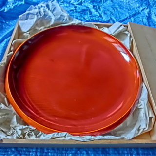 ★春慶塗り　盛鉢　（未使用、保管品）専用木箱入り★刻印有★👉お手数おかけします、プロフィ―ル必読です。の画像