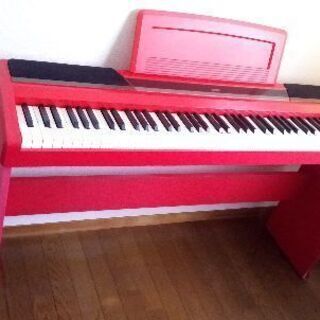 KORG SP-170(赤) 純正スタンド付き、ほぼ未使用品