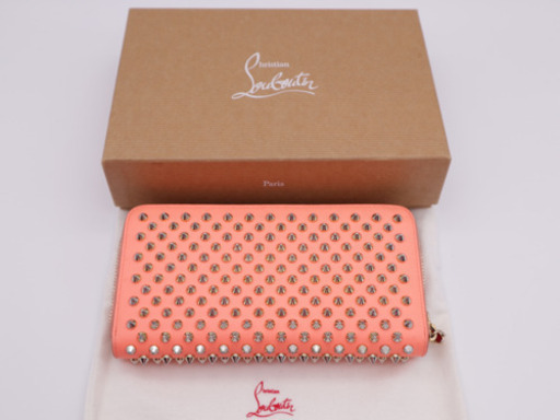 《Christian Louboutin/スパイクスタッズ長財布》ABランク