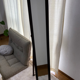 木製スタンドミラー 姿見 全身鏡