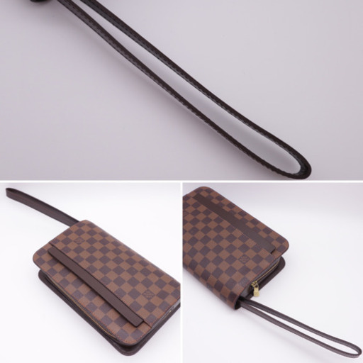《LOUIS VUITTON/ダミエ サンルイ セカンドバッグ》ABランク 美品