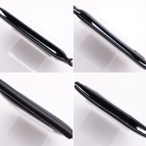 《PRADA/サフィアーノ マネークリップ 》ABランク ブラック 箱 ギャラ有