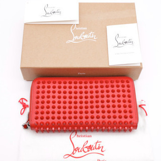 《Christian Louboutin/スパイクスタッズ長財布》ABランク 美品