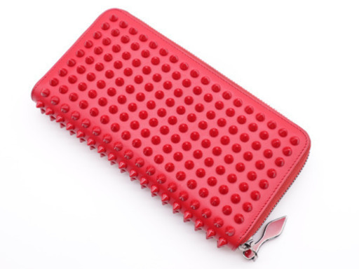 《Christian Louboutin/スパイクスタッズ長財布》ABランク 美品