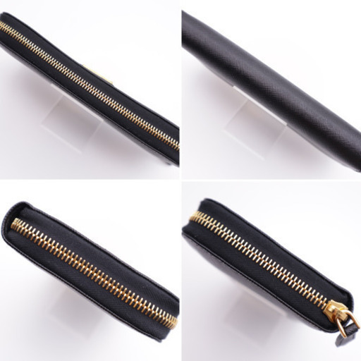 《PRADA/ サフィアーノ ラウンドファスナー》Sランク 新品、未使用品