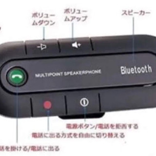 【新品】Bluetooth スピーカーフォン無線 音楽 通話 車内 ハンズフリーの画像