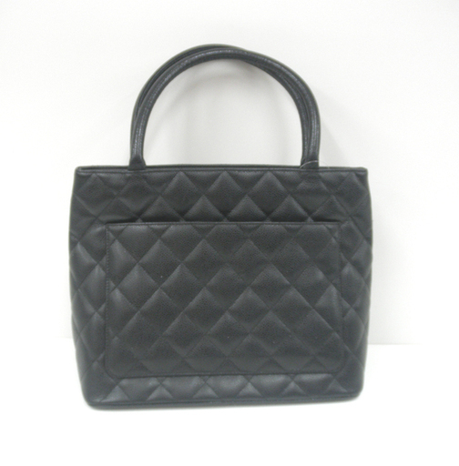 本物 シャネル トートバッグ キャビアスキン ブラック 保存袋