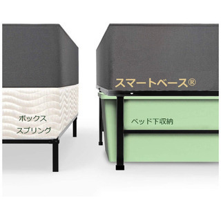 ZINUSセミダブルベッド マットレス&ベッドフレーム セット