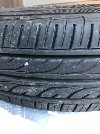 145/80／13ダンロップ4本スチールホイールとキャップ付き