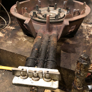 鋳物コンロ　TS-308 三重・種火なし　都市ガス　業務用ガスコンロの画像