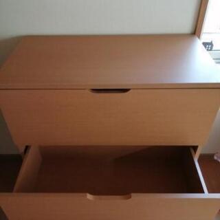 ニトリ　3段収納タンスの画像