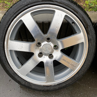 VW用　スポーツテクニック18インチタイヤ付き4本　バリ溝！の画像