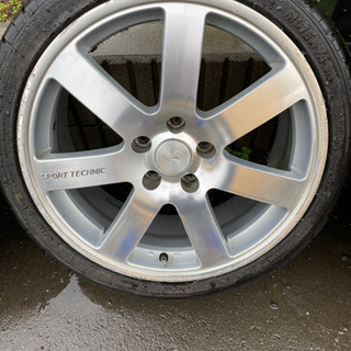 VW用　スポーツテクニック18インチタイヤ付き4本　バリ溝！の画像