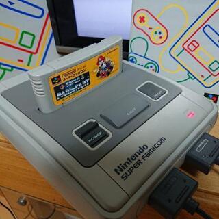 スーパーファミコン本体 ソフト2本付きの画像