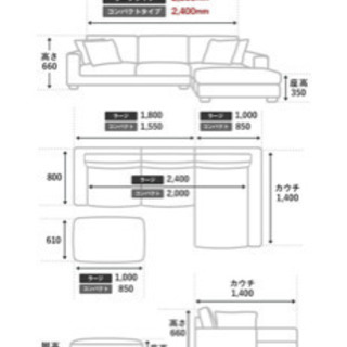ALMONIA VENT2 カウチソファ　ガラスローテーブルの画像