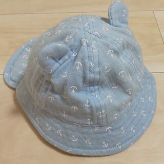 ベビー 帽子 size 44センチ 春夏用 クマ耳