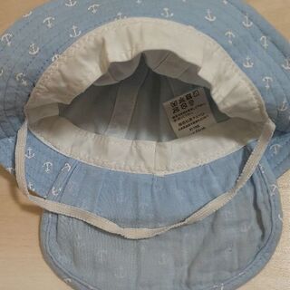 ベビー 帽子 size 44センチ 春夏用 クマ耳の画像