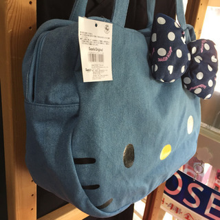 🍀キティちゃん／帆布トートバッグ ☆タグ付き未使用☆の画像