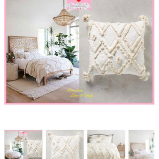 発送可☆定価4万Anthropologie(アンソロポロジー)クッションカバー2枚65×65