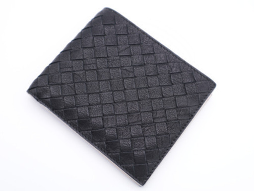 《BOTTEGA VENETA/イントレチャート 二つ折り財布》ABランク 美品