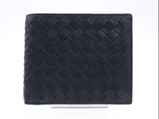 《BOTTEGA VENETA/イントレチャート 二つ折り財布》ABランク 美品