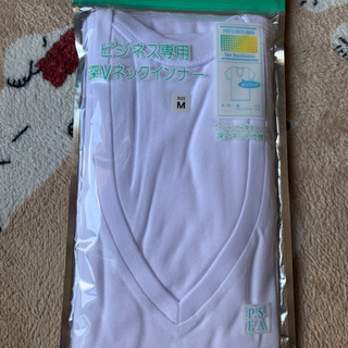 メンズ　カッターシャツ半袖　新品　Vネックインナーの画像