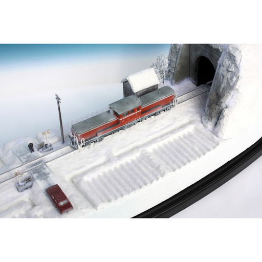Nゲージ ディーゼル機関車付き 「雪原とディーゼル機関車」 ジオラマ ジオコレ 模型 鉄道模型