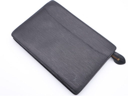 《LOUIS VUITTON/ポシェットオム セカンドバッグ》ブラック Bランク