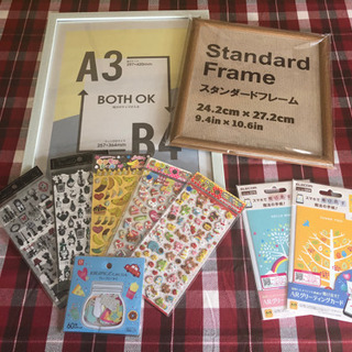 値下げ❤️（新品）写真フレーム立てとシール他
