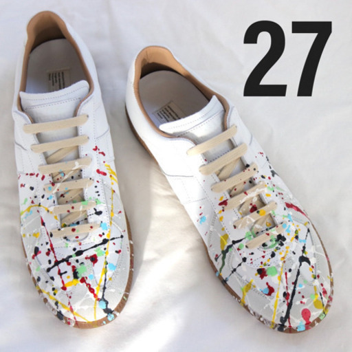 新品未使用 Maison Margiela マルジェラ ペイントスニーカー 27cm