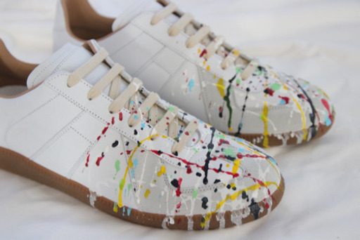 新品未使用 Maison Margiela マルジェラ ペイントスニーカー 27cm