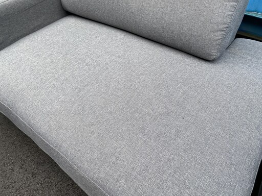 ソファ オットマン付き ロータイプ グレー 格安 中古品