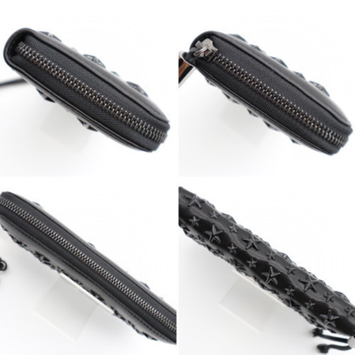 《JIMMY CHOO/スタースタッズ ラウンドファスナー 長財布》 Sランク