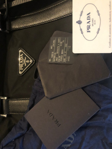 値下げ　PRADA プラダ ボストンバッグ 黒　2way ナイロン　レザー