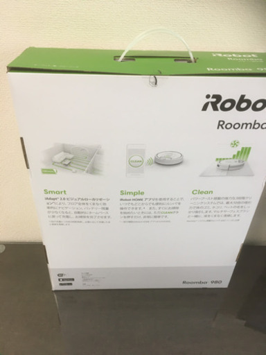 ☆値下大特価☆新品未開梱☆日本正規品☆ルンバ980☆