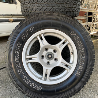 値下げ！215/75/15 5.5J 背面タイヤ付き5本セットヨコハマ ジムニー 
