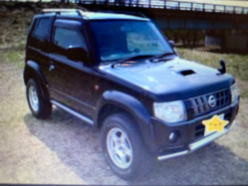 値下げ！215/75/15  5.5J 背面タイヤ付き5本セットヨコハマ　ジムニー・パジェロミニ軽4WDオーバーフェンダー用中古タイヤアルミセットです。引取限定