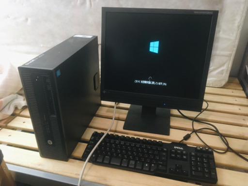 1TB! HP ProDesk 600G1SFF (win10) とディスプレイ,キーボードのセット 　在宅にどうぞ