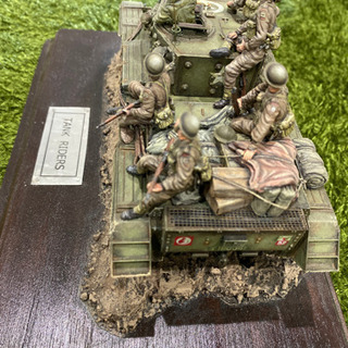 1/35 ジオラマ完成品 アメリカの戦車乗りの男達