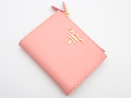 《PRADA/ヴィッテロムーブ二つ折り財布》Aランク 箱、冊子、ギャラ有り 極美品
