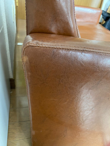 Francfranc 二人掛けソファ　傷あり② 脚有り