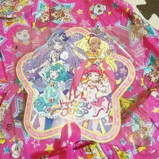 新品 浴衣 女の子 甚平 トゥインクル プリキュア 100cm うちわの画像
