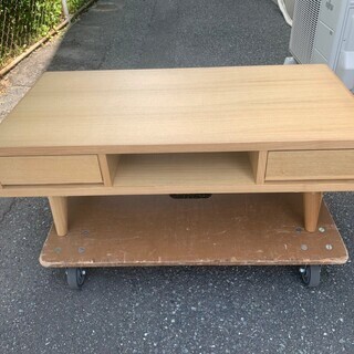 天然木 モダンなテレビ台 タモ材 W100cm 無印良品好きにも...