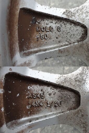 スズキ ワゴンR アルミホイール4本 14インチ 4.5J +50 PCD100