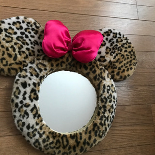 豹柄ミニー壁掛けミラー