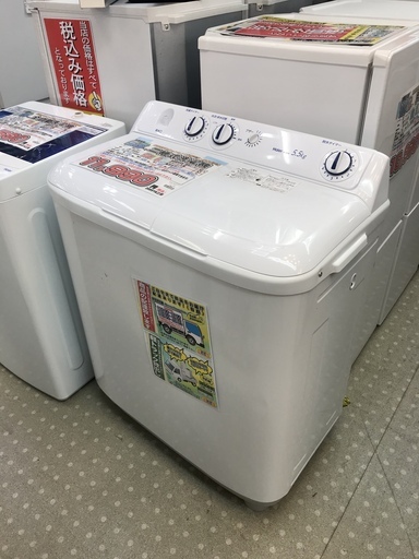 ハイアール 5.5Kg 二槽式洗濯機 JW-W55E