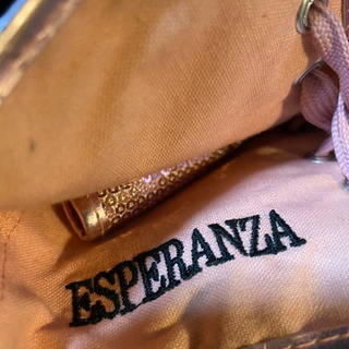 エスペランサ ESPERANZA ハイカットスニーカー ピンクのスパンコールの画像