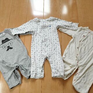 ベビー用品 (ロンパース、プレオール夏冬 全て50〜70cmサイズ)の画像