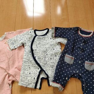 ベビー用品 (ロンパース、プレオール夏冬 全て50〜70cmサイズ)の画像
